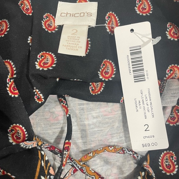 NWT Chico’s Parisian Medallion Blouse - Picture 11 of 13